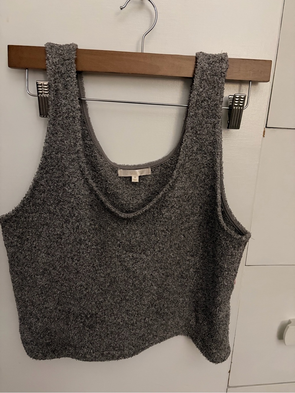 Z Supply Heather Gray Textured Knit Tank